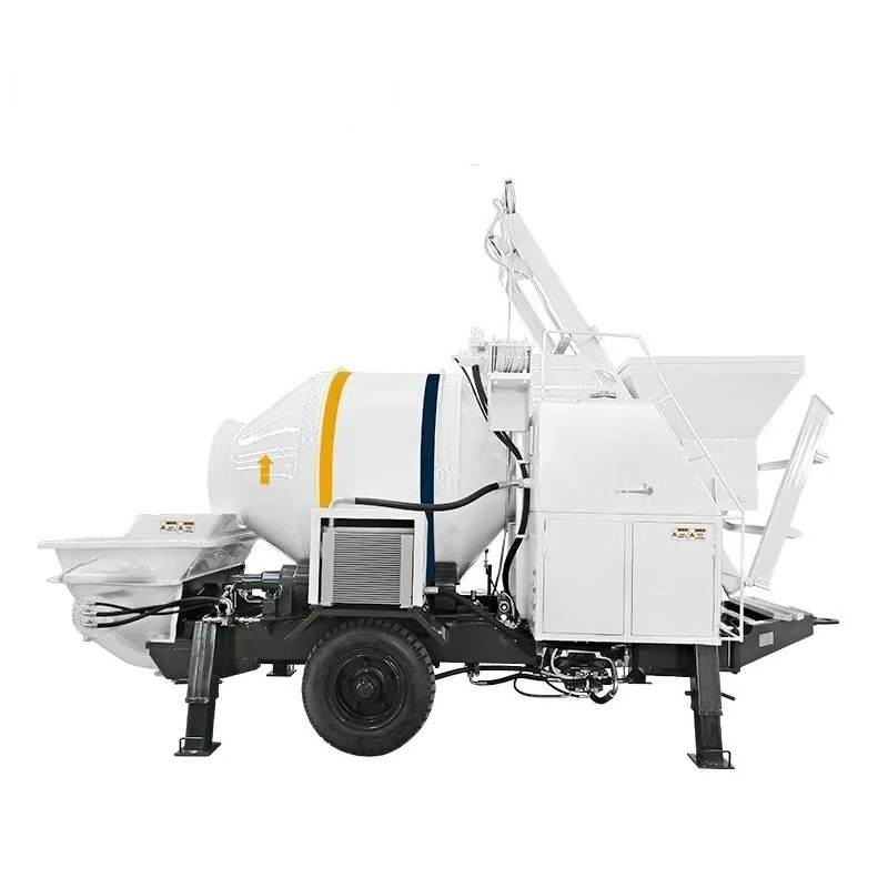 Factory Sale and Pumping Concrete Mixer With Pump Machine for Construction Integrated Mixing Conveying Equipment