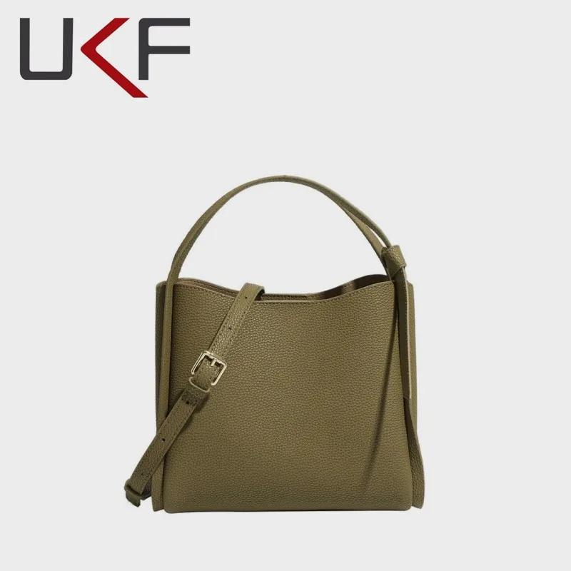 UKF Luxury Ladies Bucket Handbag Large Capacity Messenger Shoulder Bags For Women Classic Female Handbag Tote Bag сумка женская