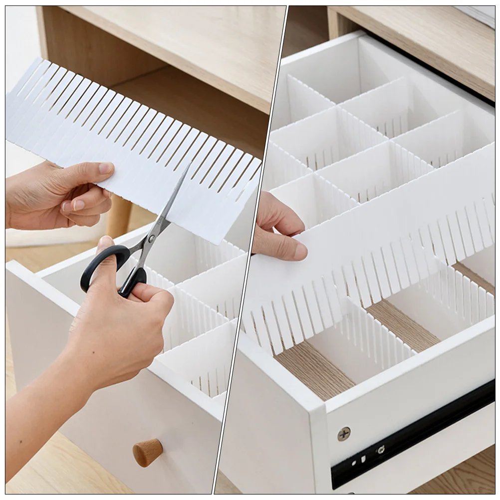 

10 Pcs Divider Storage Plastic Dividers for Drawers Division Boards Home Underwear Separators