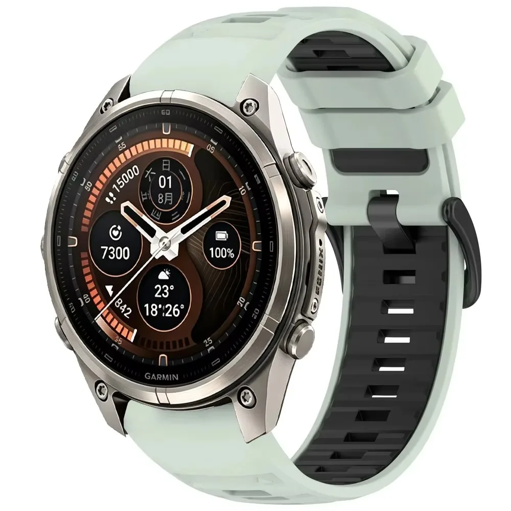 20mm 22mm 26mm Silicone Strap for Garmin Fenix 9/9 Pro/8 51/47/43mm Sports Breathable Bracelet Band Amazfit T-Rex Ultra 2 51mm