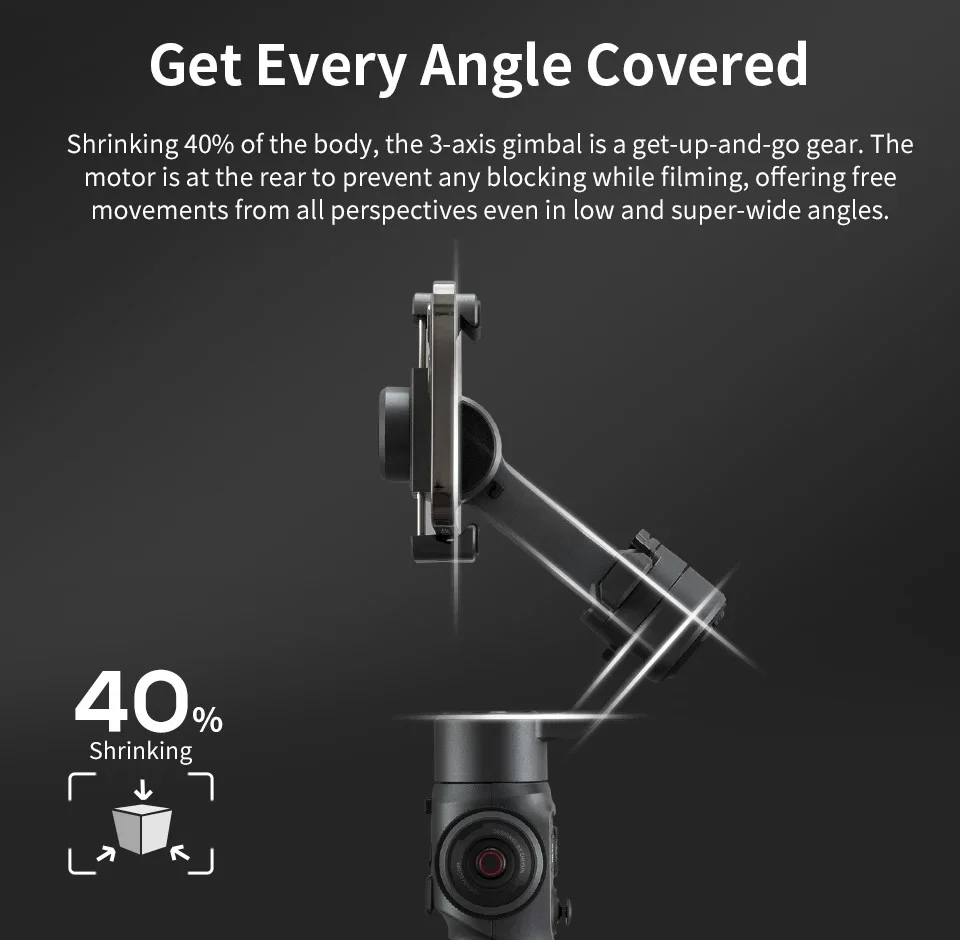 ZHIYUN SMOOTH 5 cardán para teléfono inteligente estabilizador de mano de 3 ejes palo de Selfie para transmisión en vivo grabación de vídeo grabación Vlog