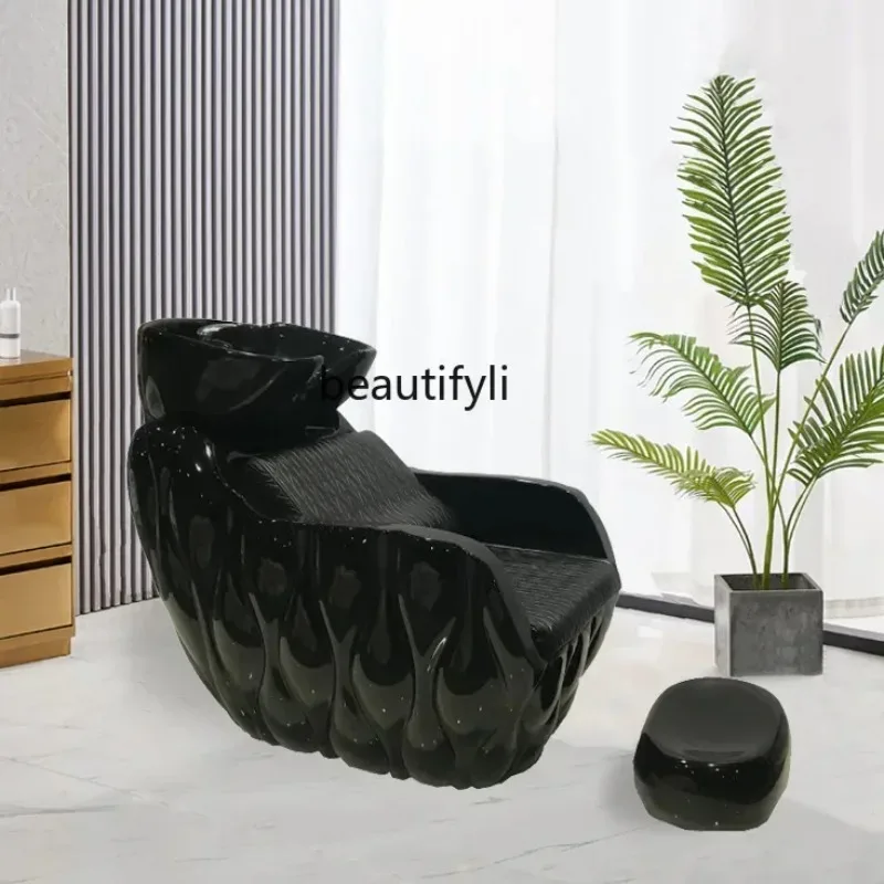 A176 YY High-End Salon Shampoo Chair Hair Salon Hair Saloon Dedicated Lying Half Small Simple Deep Basin