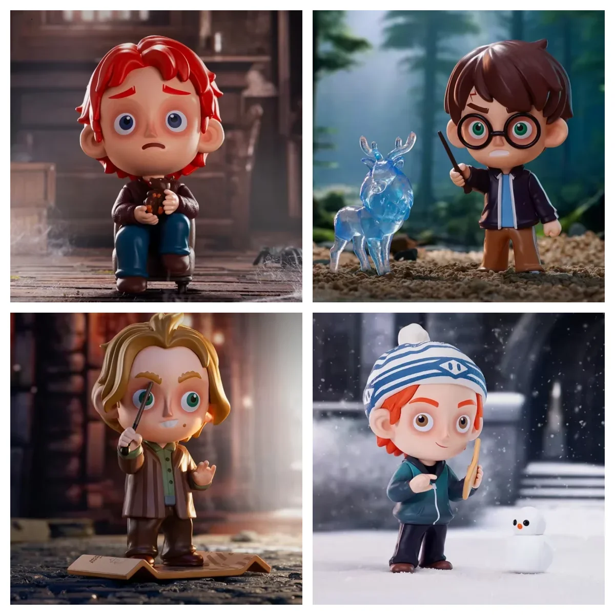 POP MART Harry Potter y el Prisionero de Azkaban Serie Caja Sorpresa Bolsa Misteriosa Juguetes Figura de Anime Linda Muñeco Regalo