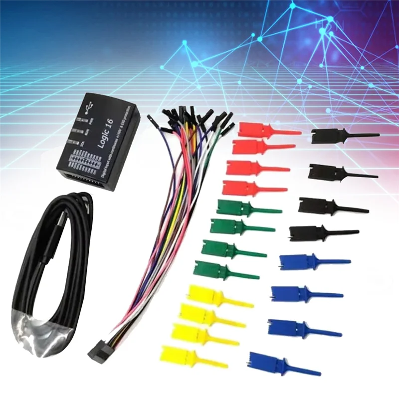 

LICE-USB Logic16 100Mhz 16 Channel Logic Analyzer ARM FPGA Support For Offical Software