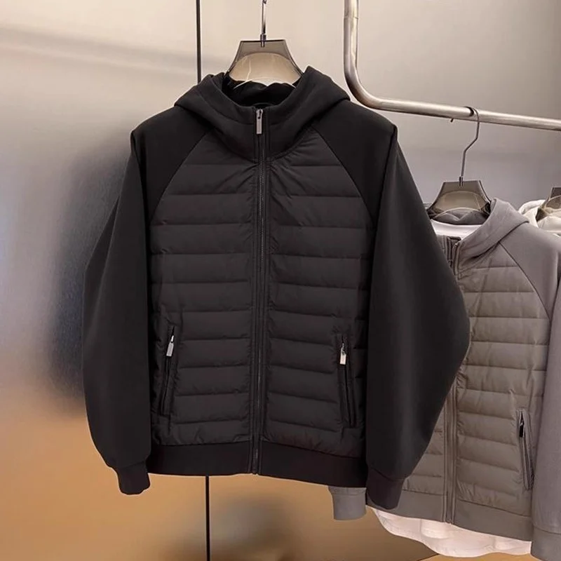 

Мужское пальто с капюшоном на подкладке больших размеров 300, осенне-зимнее пальто с капюшоном, теплая верхняя одежда, зимнее пальто