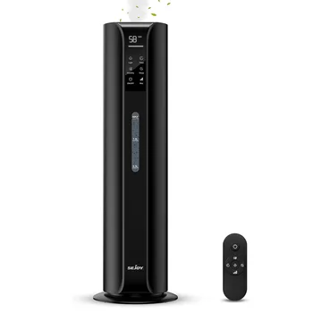 SEJOY Humidifiers for Bedroom Large Room, 9L/2.4Gal Cool Mist Top Fill Humidifier with Essential Oil 360°Nozzle for Baby Office