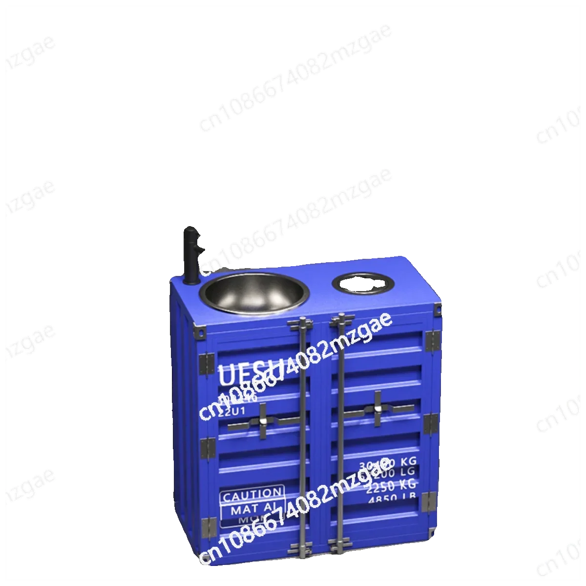 

Bar Industrial Wind Retro Sink Stainless Steel Creative Floor Integrated Commercial Personality Combination Washbasin Cabinet