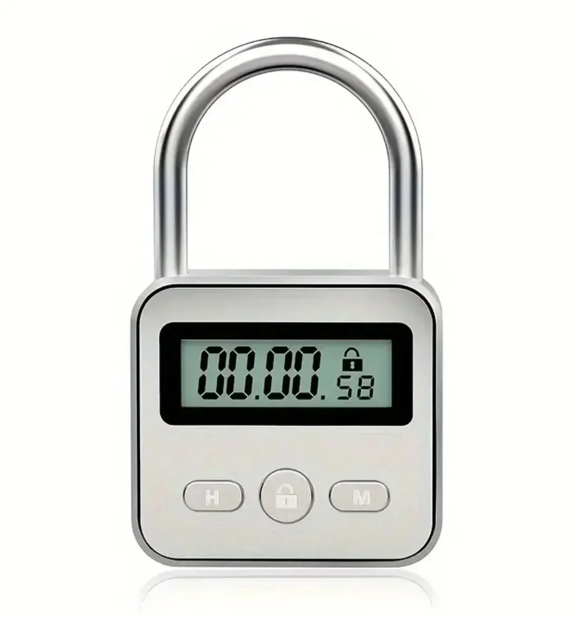 Timer Padlock LCD HD Display Anti-addiction Electronic Lock Add Backlight Zinc Alloy 99 Hours Max Timing Super Long Standby