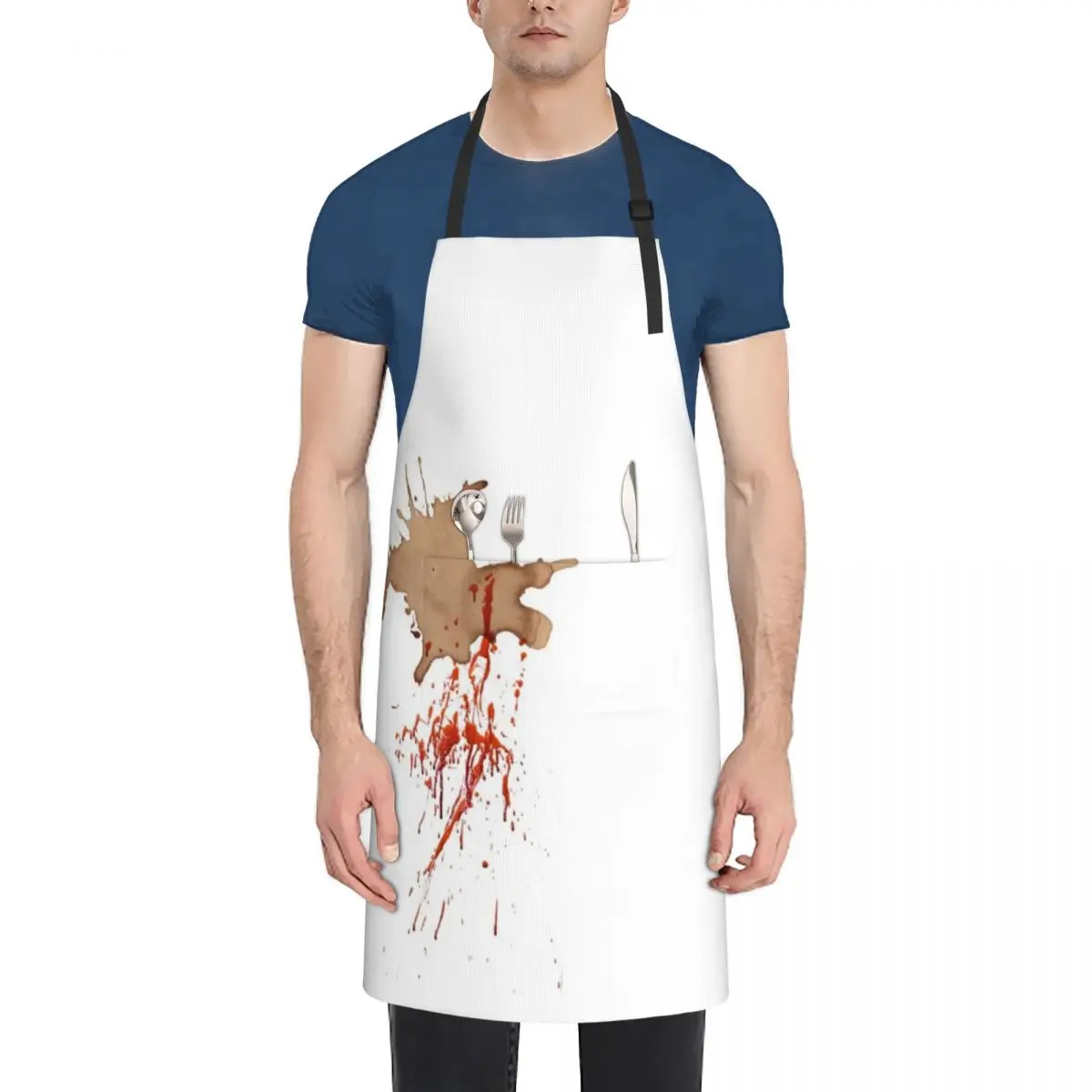 

Pre-stained Apron chef for man Kitchen Novel Kitchen Accessories men's barbecue Apron