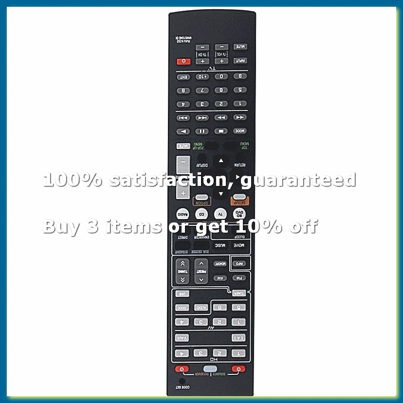 Replace RAV432 Remote for AV A/V Receiver RAV565 RAV375 RX-V383 RX-V467 -7065 -2866 RX-V375U RX-V375B