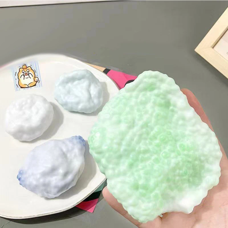 Neuheit FunnyTabletop Fingertip Spielzeug Kunststoff Formbare Eis Haut Weiche Bälle Weiche Klebrige Quetschen Dekompression Squishy Spielzeug Geschenk