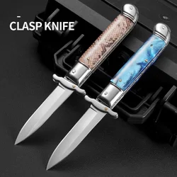 Stainless Steel Portable Folding Knife Multipurpose Edc Pocket Knife For Self Defense Box Cutter Fishing Bbq Camping Jackknife