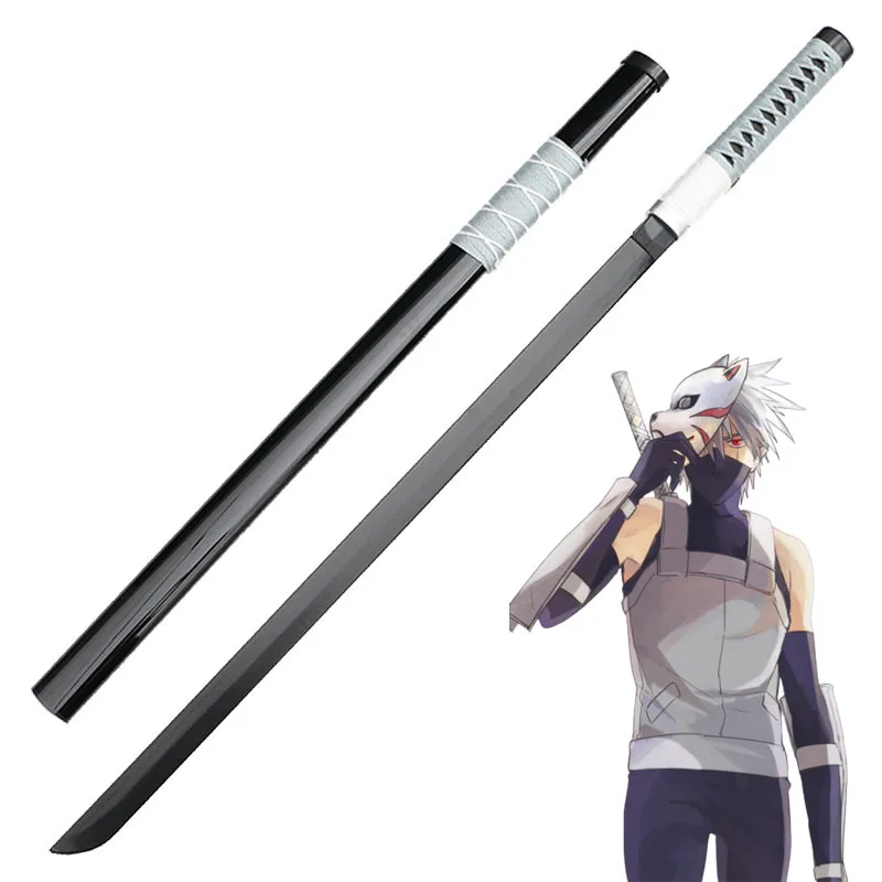 

Kakashi 40inch Cosplay Katana Weapon Role Play Uchiha Sasuke Wood Assembled 102cm Model Sword
