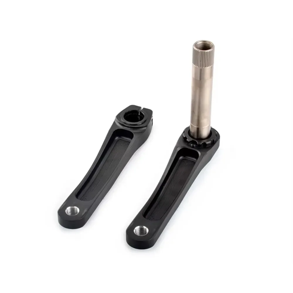 GOLDIX Ultraleichte MTB-Fahrradkurbelgarnitur Kinderfahrradkurbel 110/127/140/150/155/160mm Schwarz 28T-36T 7-10-Gang Fahrradteile – Detail 5