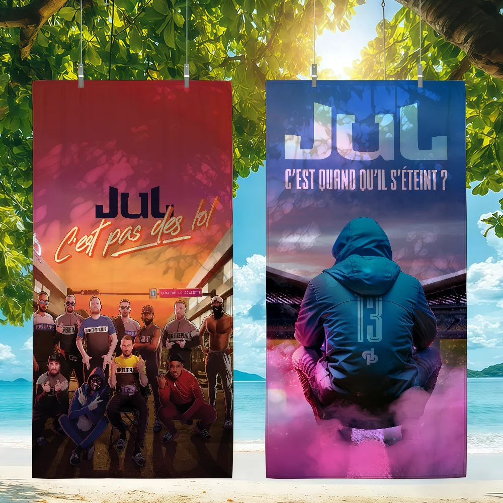 Hot French Rapper Jul D&P a vie Towel For Swim Yoga Gym Quick Drying Soft and skin-friendly Beach Towels All-Season