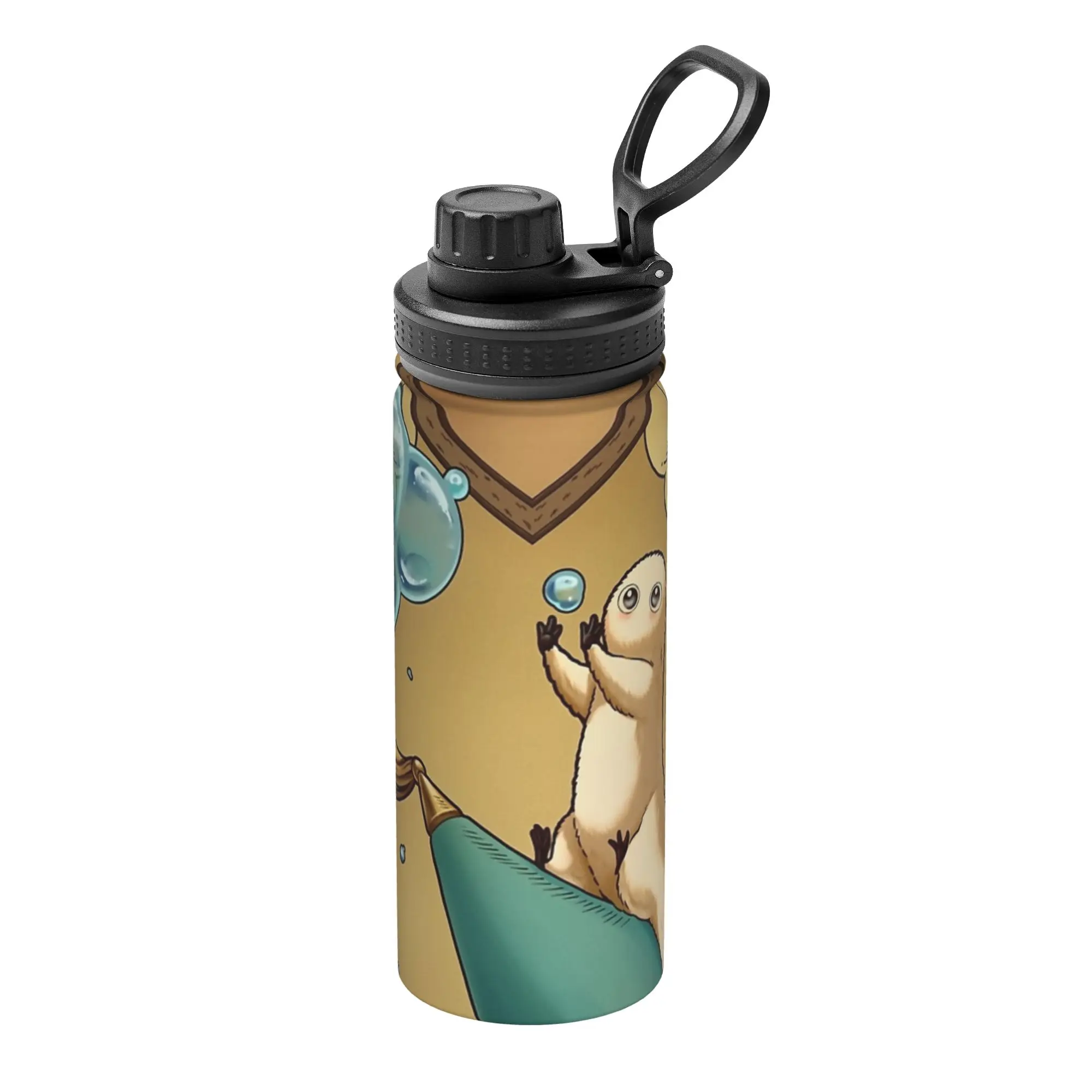 Brushbuddy Witch Hat Atelier Anime 18OZ Sports Insulated Kettle  Thermal Cup Stainless Steel School Mug Water Bottle