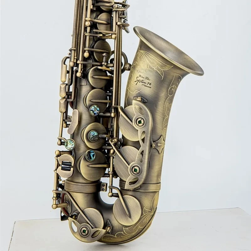 2026 New  System 76Alto Saxophone Eb Antique Copper Plated W/Mouthpiece & Neck