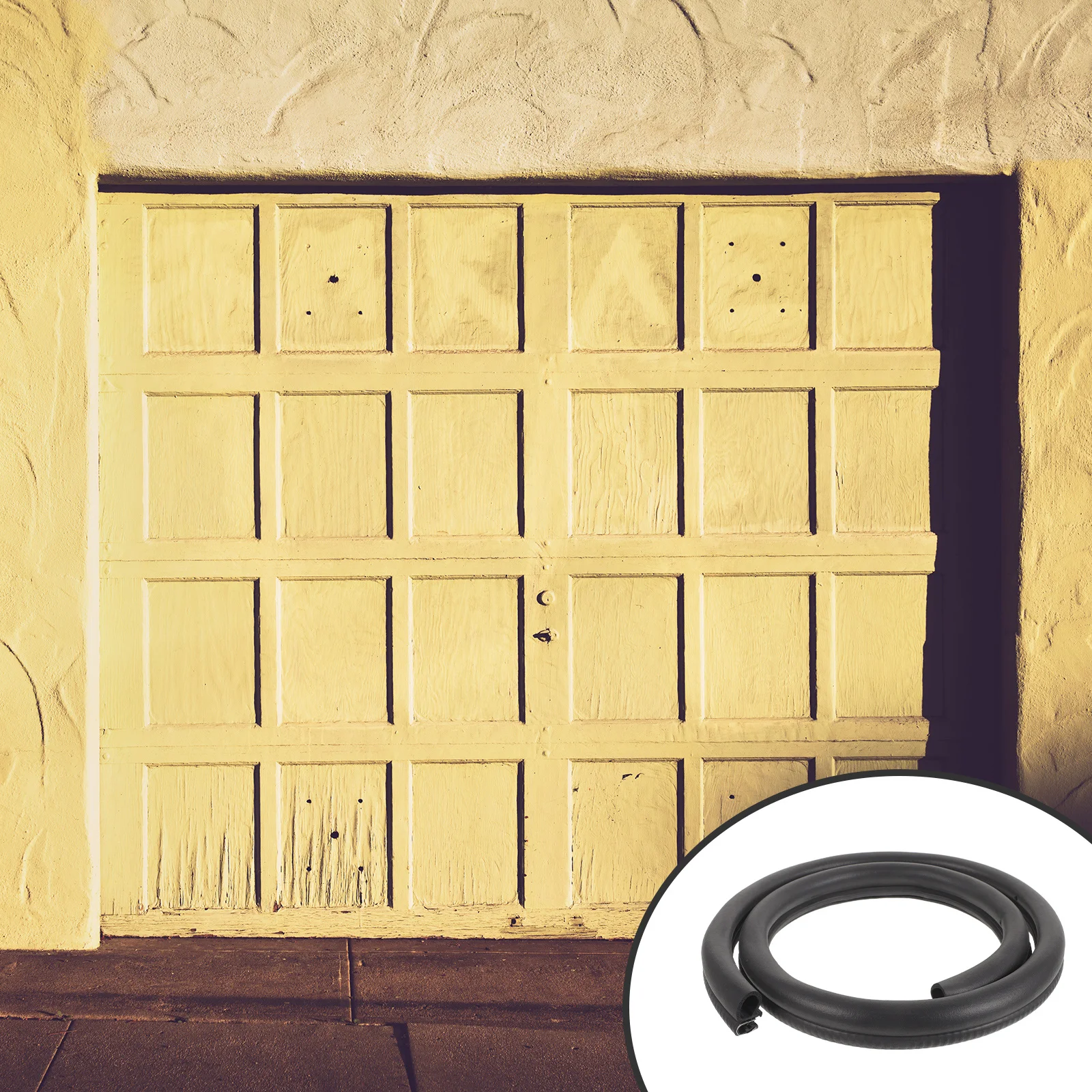 

1M Garage Door Seal Strip Rubber Threshold Water Barrier Dirtproof Splashproof Bottom Weather Seal for Rolling Shutter Doors