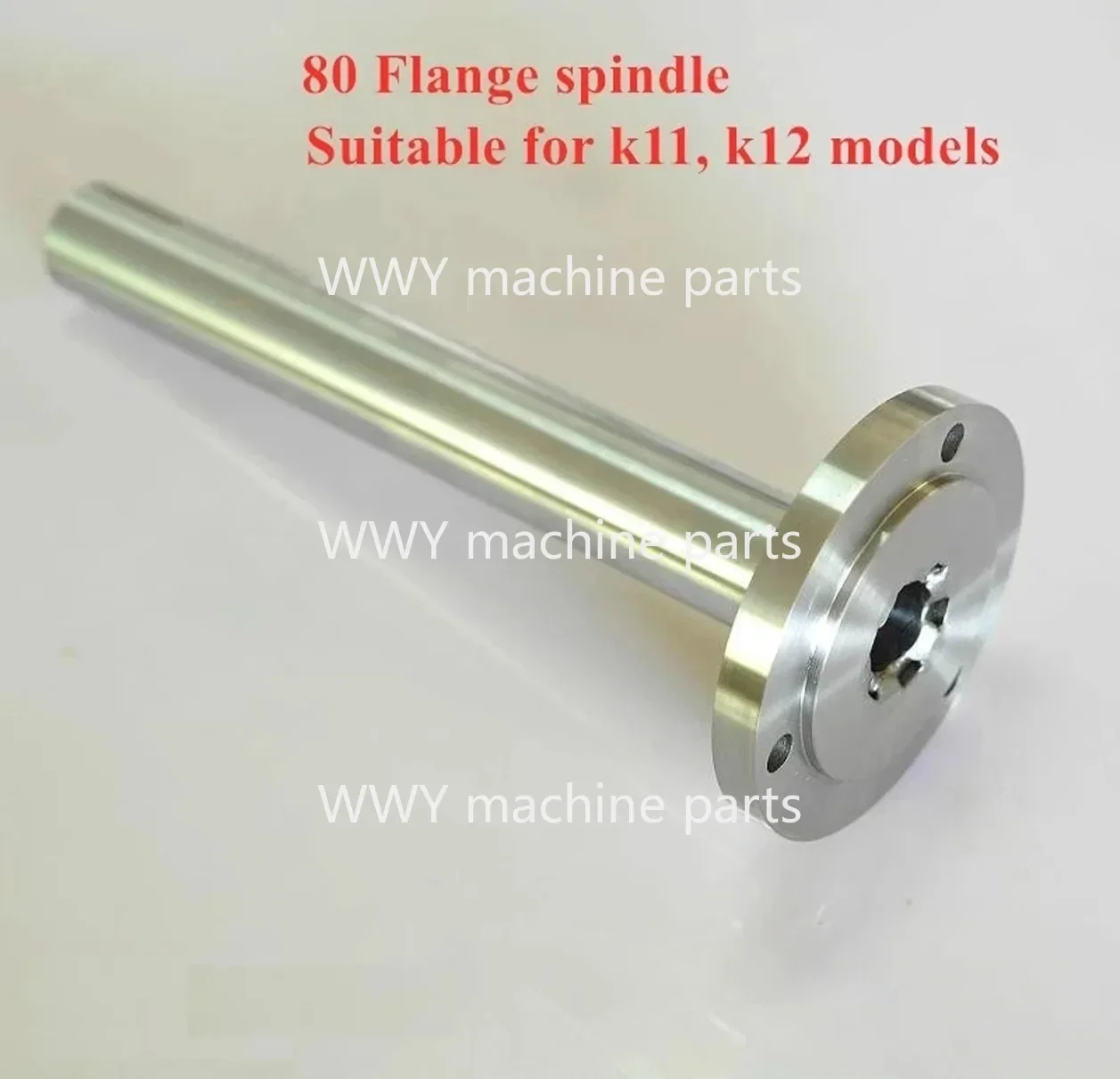 

1PC Bead lathe Flange spindle k11, k12, k72 homemade lathe 80 chuck 100 chuck 16mm-19mm through hole shaft core hardened hard