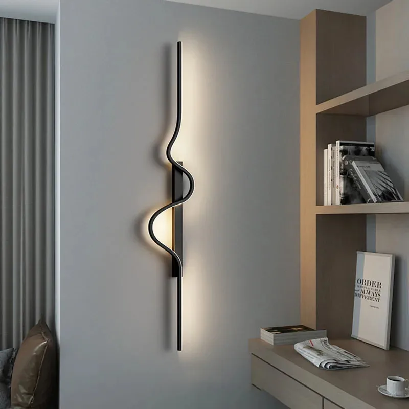 

Современный алюминиевый силиконовый гель, высококачественное светодиодное украшение, настенный светильник для дома, спальня, фойе, столовая, светильники