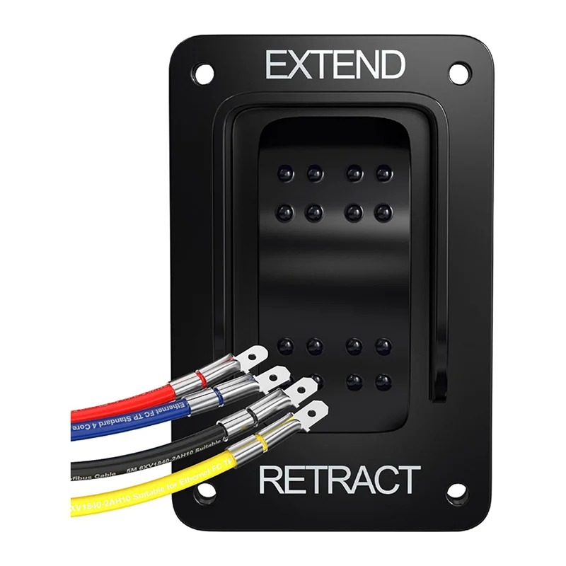 

Flash Trend 4Pcs 387874 RV Electric Stabilizer Jack Switch For Lippert High Speed Stabilizer Jacks,RV Electric Stabilizer Switch