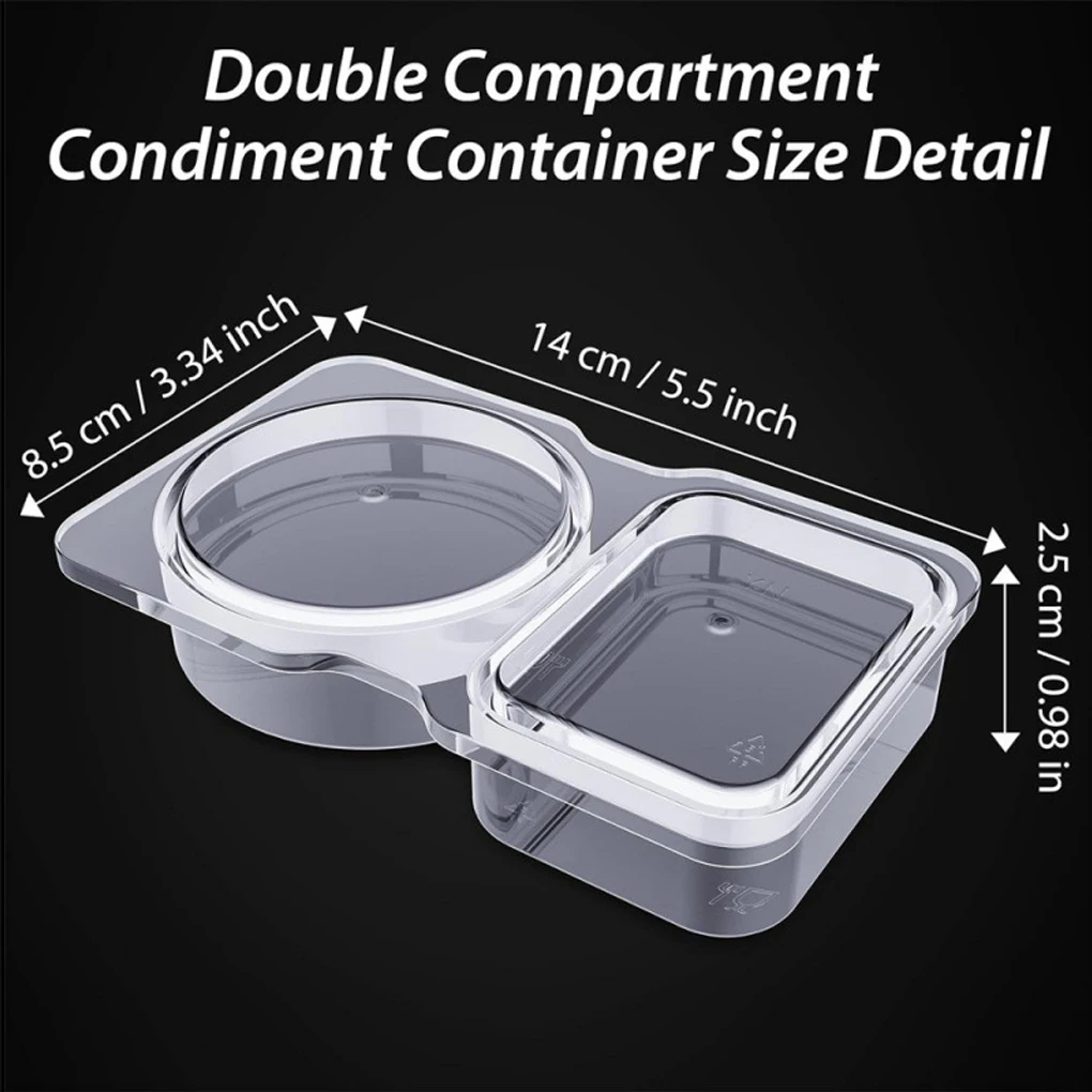 Sauce Container Safely Store And Transport Favorite Sauces Making Easy To Open And Close ABS