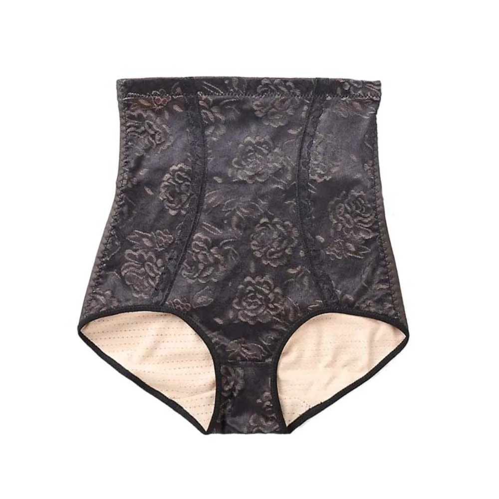 Fashion Flower Slimming Shapewear Mid Waist Seamless Body Shaping Underpants Shapers Briefs Tummy Control Underwear Daily