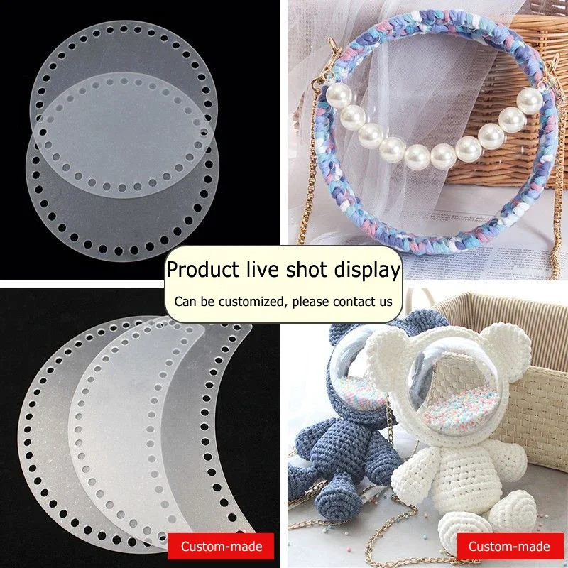 Round Acrylic Sheet High Transparency Membrane Perforated Sheet Woven Bag Punching Custom Heart-shaped Square Cat Oval Sheet