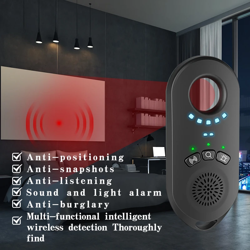Mini Camera Detector Auto Gps Locator Tracking Detectie Draagbare Anti-Surveillance Anti-Sneak Shoot Nachtzicht Bewegingstool Nieuw