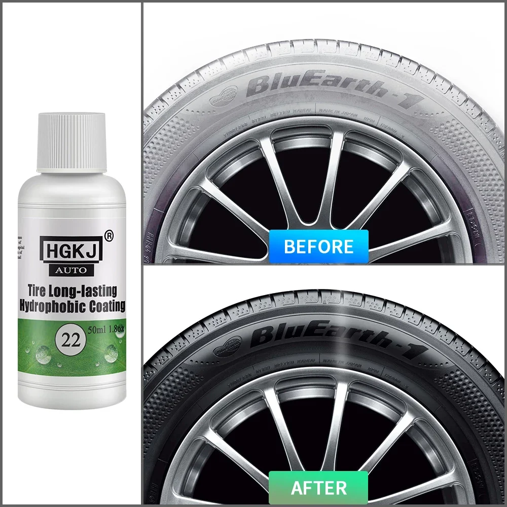 

Car Tire Wash Black Polish Wax Gloss Long Lasting Hydrophobic Coated Wheels Rubber Tire Gloss Chemical Black Filler Car Care