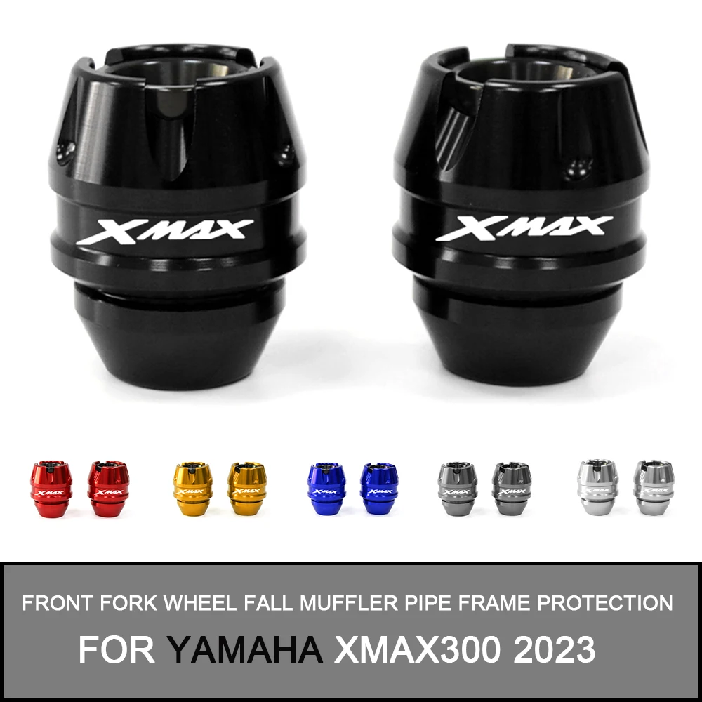 

For Yamaha XMAX300 2017-2023 accessories Front Fork Wheel Fall Muffler Pipe Frame Protection Frame Slider Anti Crash Protector