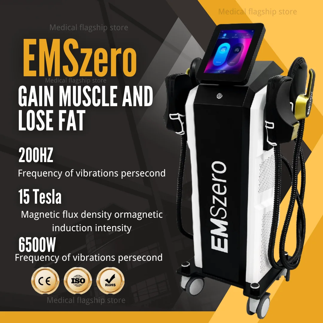 

EMSzero Sculpt Machine 15Tesla 6500w EMS RF Fat Slimming Burning Muscle Stimulation Body Sculpting 15 Electromagnetic Therapy