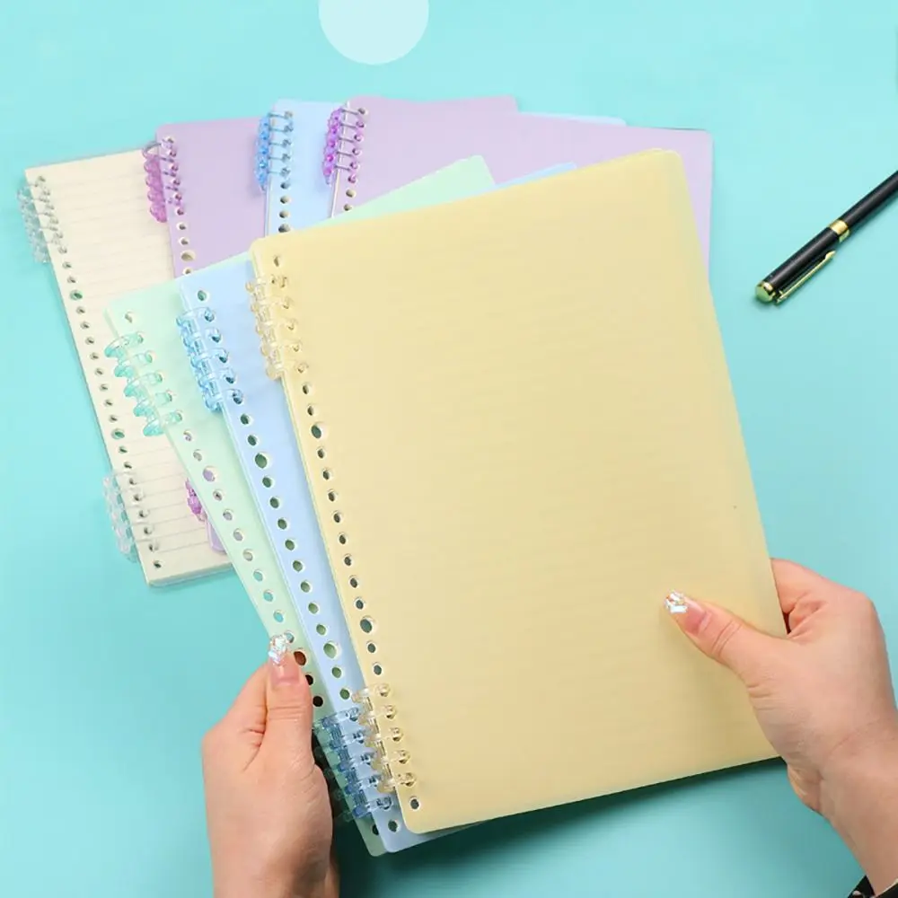 1Pcs Binding Spines Snap Split Binder Rings Learning Cards A4 A5 A6 Notebook Loose Leaf 5 Ring Stationery Office Supplies view 4