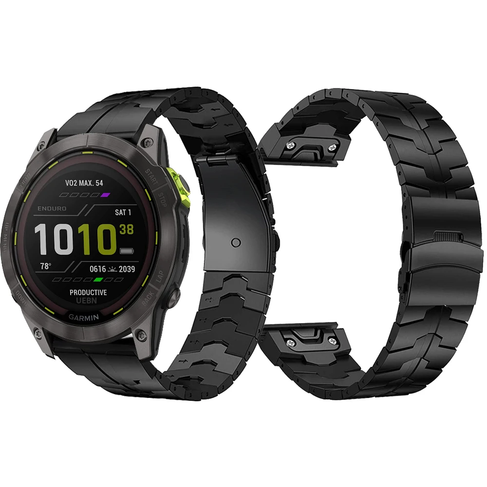

Ремешок QuickFit из нержавеющей стали для Garmin Enduro 2/Fenix 7X 6X Pro/Quatix 7X/спуск Mk2i Mk2, браслет для наручных часов, 26 мм