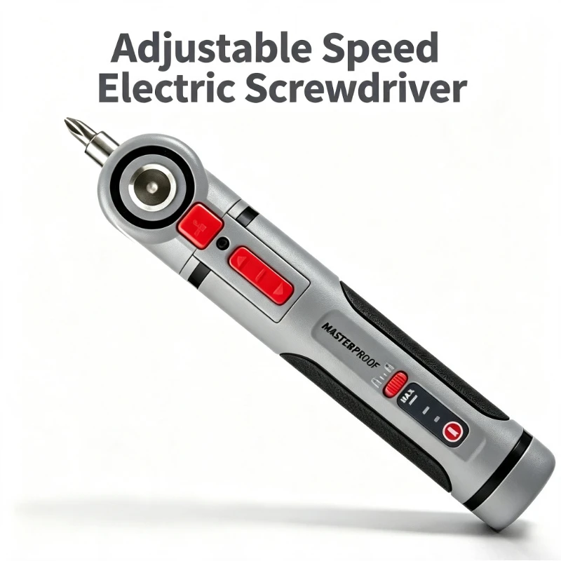 MASTER Mini Rechargeable Electric Screwdriver 3 Angle Adjustable Lithium Drill for Home Narrow Space Repair