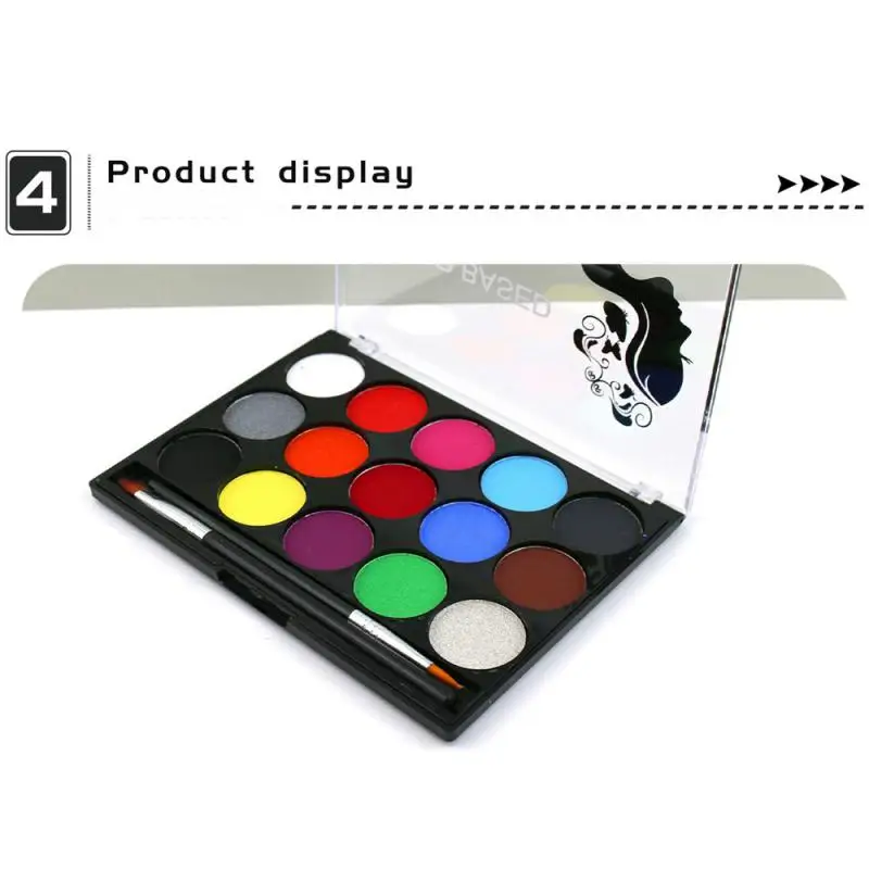 Color Face Body Paint Set Oil Children Flash Tattoo Painting Art Christmas Party Halloween Party Makeup Beauty Palette