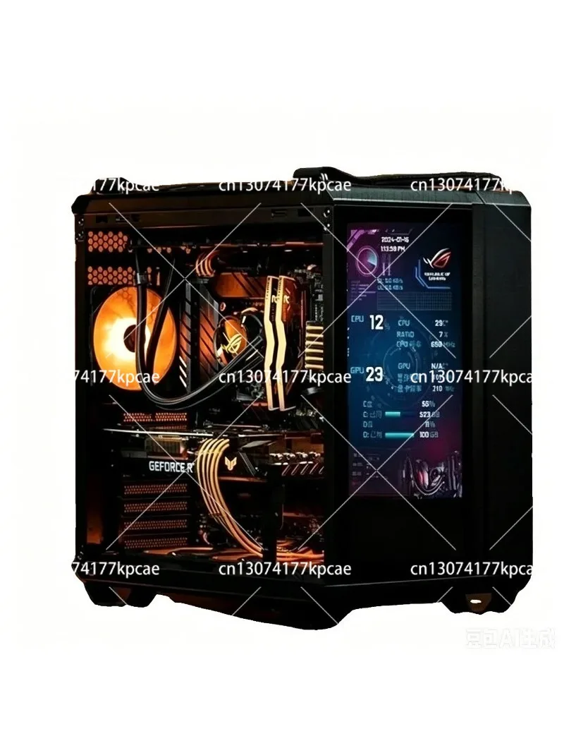 TUF GT502 Secondary Screen Monitoring Customized PC Case, Unbounded Version Sea View Room