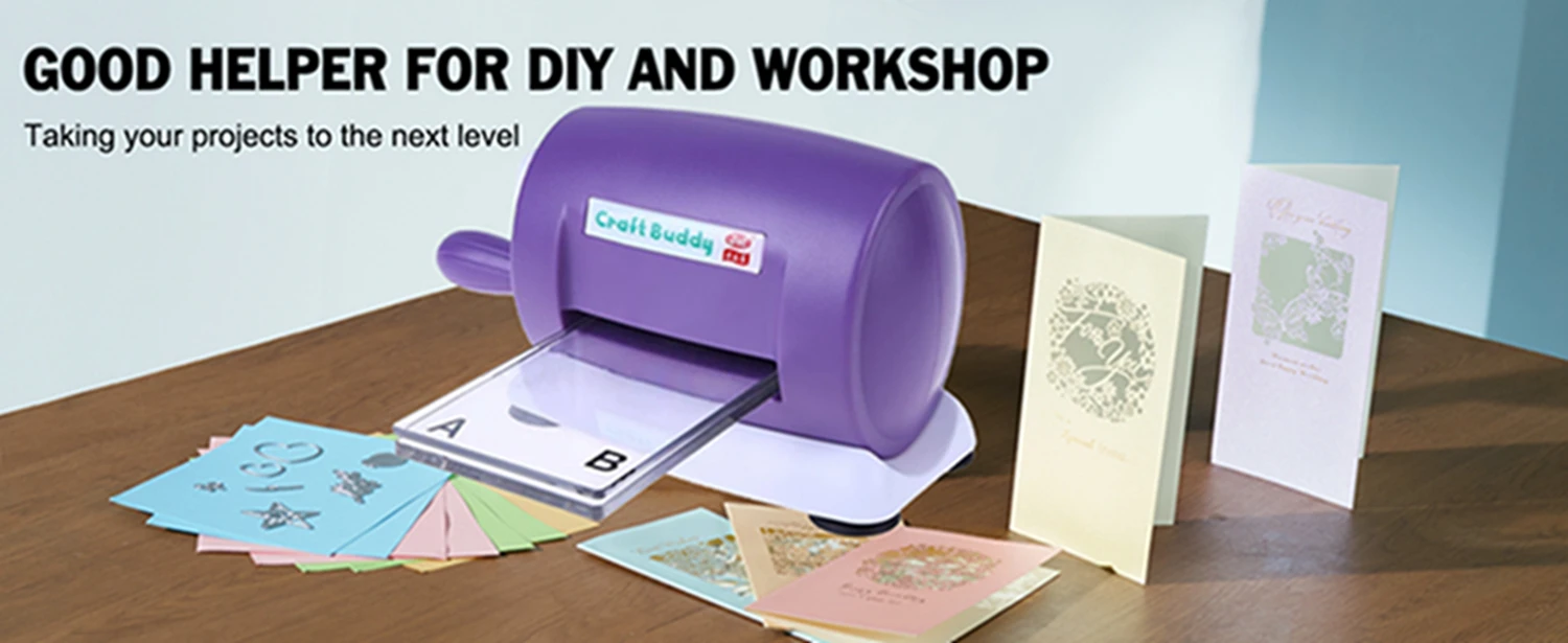 3.35 Inch Wide Opening Die Cutting and Embossing Machine, Multi-functional Manual Craft Machine with Cutting A&B Plate, 6 Stylish Colors for Scrapbooking, Card Making, Handmade Paper Art DIY Crafts