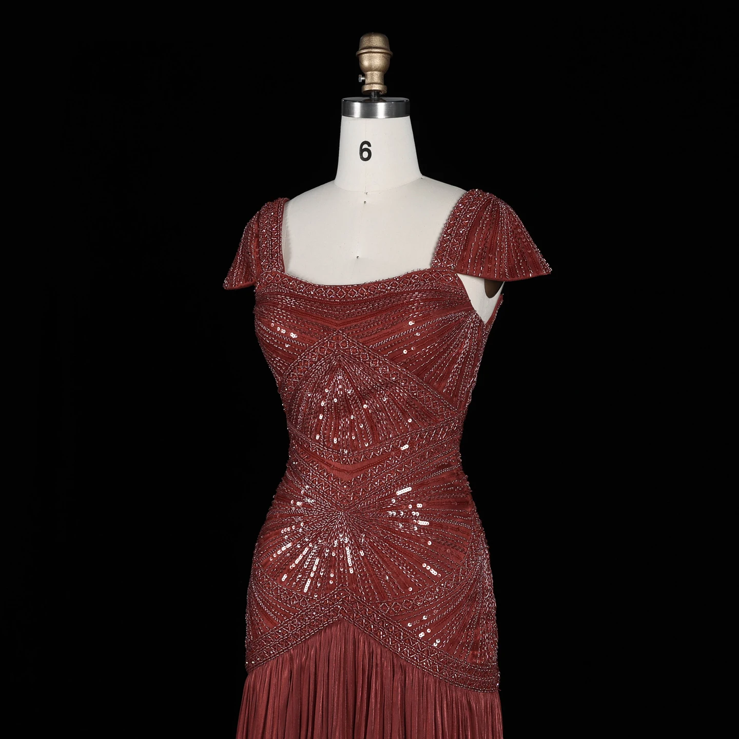 Sharon Said Abendkleider Luxuriöse Meerjungfrauen-Abendkleider, trägerlos, mit Perlen und Pailletten, glamouröse formelle Hochzeits- und Partykleider aus Dubai, SS325, maßgeschneidert – Detail 21