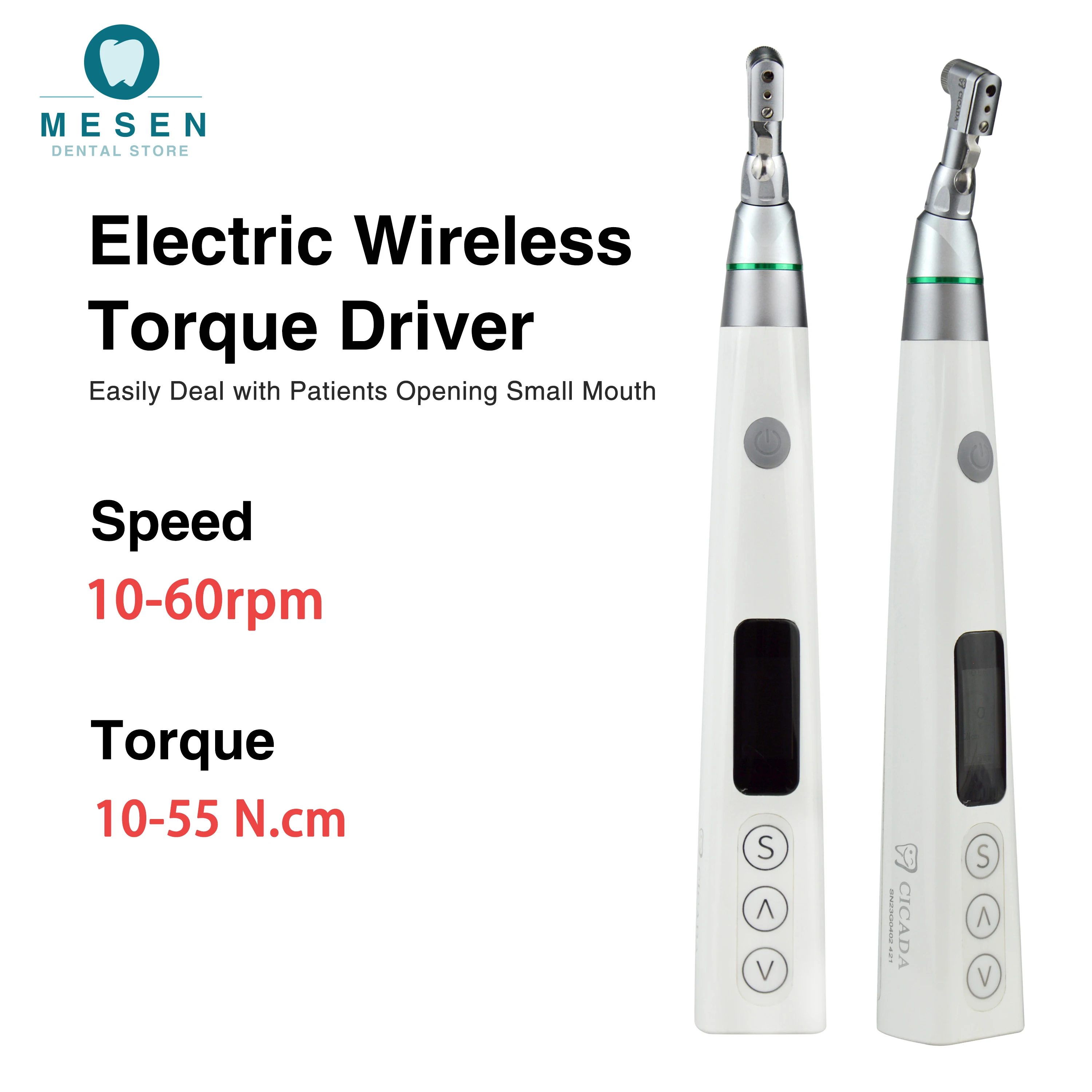 

Dental Electric Wireless Implant Torque Wrench Contra Angle Torque Dental Implant Screw Removal Kit Screwdriver Implant System