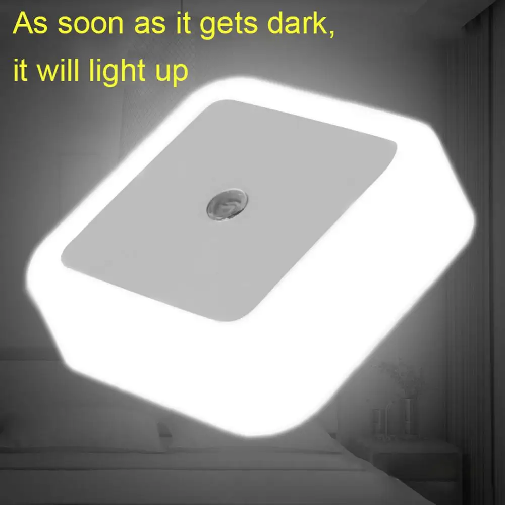 LED Plug-in Motion Sensor Light Wall Night Lamp Light Mini Novelty Square Bedroom lamp For Living Room Baby Gift Romantic Lights