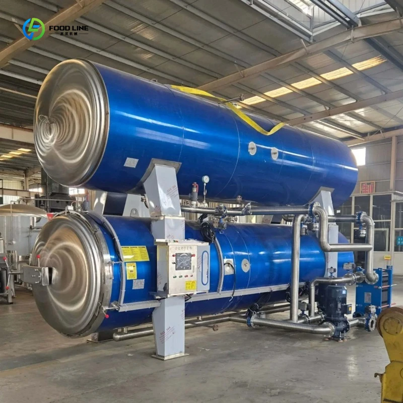 High Temperature Retort Machine for Sterilizing Horizontal Food Industrial Steam Sterilizer Autoclave for Sale FL Customized