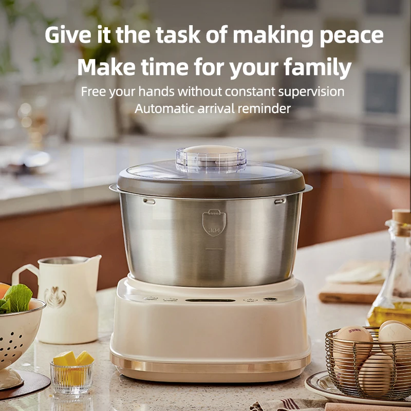 เครื่องผสมและนวดแป้งแบบแอคทีฟเครื่องทำโดนัท pengaduk adonan ในครัวเรือน