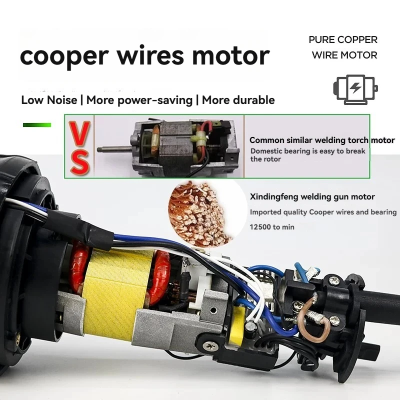 2000W High‑Power PVC Plastic Welding Gun, Hot Air Plastic Welder Tool for PE PP Board Hot Melting Welding