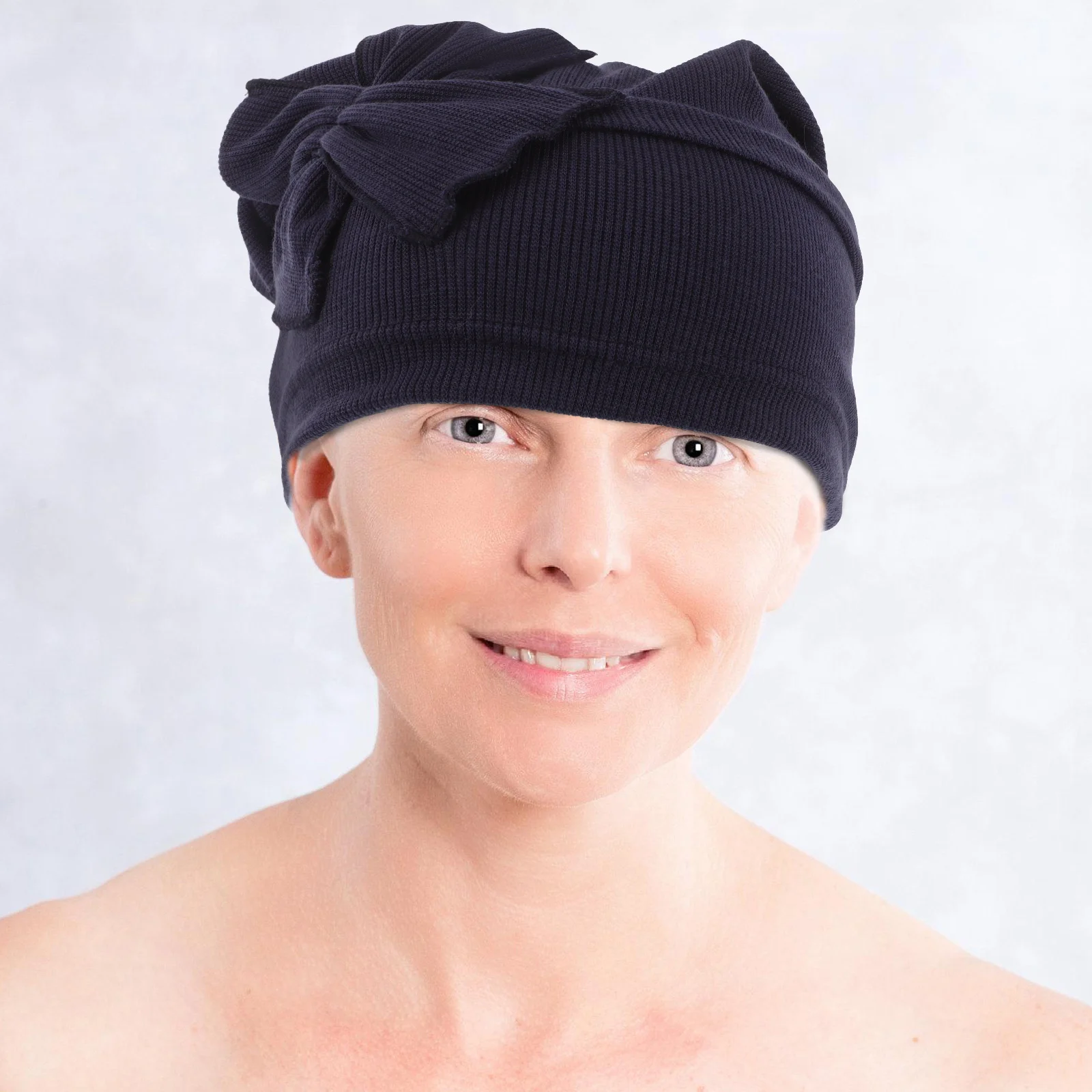 

Striped Bowknot Hat Fashion Headwrap Hijab Cap Soft Cotton Beanie Lightweight Turban For Daily Wear Travel Outdoor