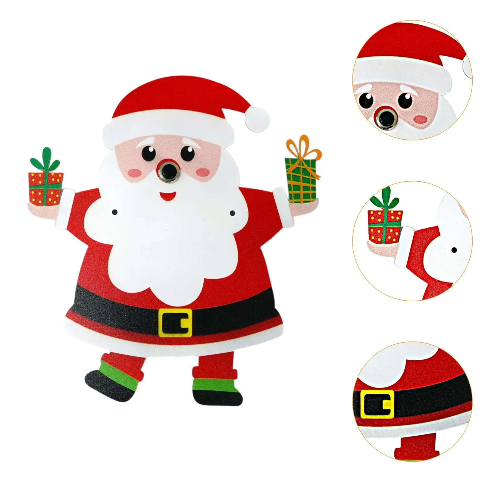 Ornamento de decoração de Natal de campainha de Papai Noel para escritório de entrada de casa