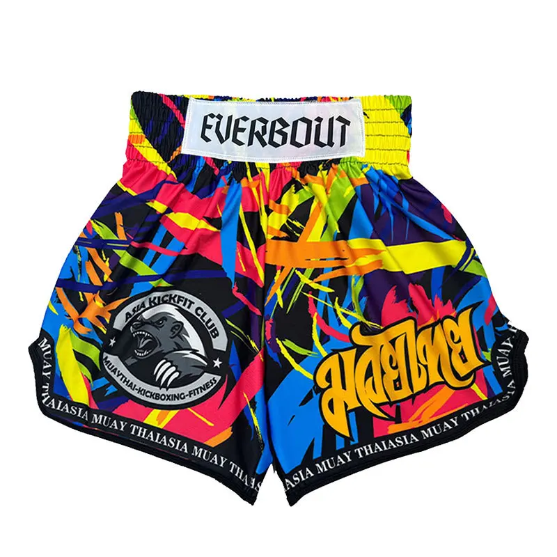 Combat Sports Shorts Quick-Dry Muay Thai Boxing Children's FightingMMAProfessional Sanda Training Customization for People