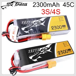 Tattu bateria Lipo 2300mAh Lipo 3S 4S 11.1V 14.8V 45C XT60 wtyczka dron FPV moc dla ramka FPV helikopter RC samolot samochód