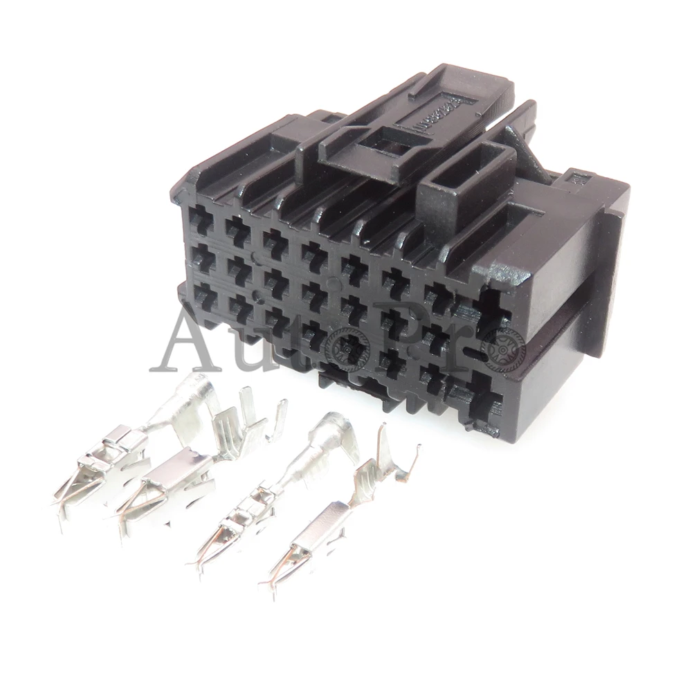 

1 Set 23 Hole 1J0962623 30231627 AC Assembly Auto Wire Socket With Terminal Car Power Amplifier Connector For VW Audi Magotan