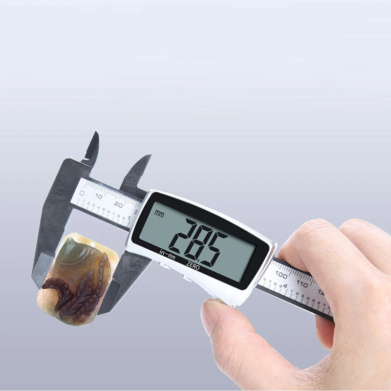 Digital Calipers Electronic Plastic Caliper Vernier Thickness Depth Gauge Micrometer Ruler Measuring Tools Instrument Pachometer